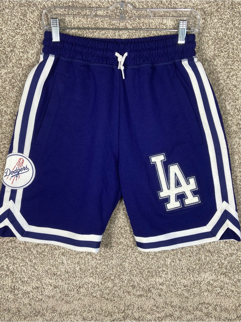 New Era Los Angeles Dodgers Short Mens Small Blue Athletic Drawstring Gym